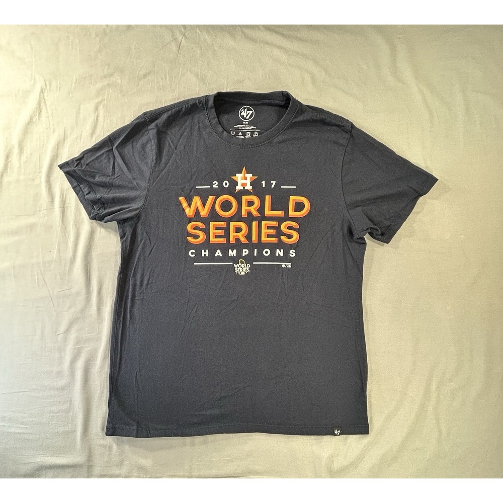 47 Brand Houston Astros World Series 2017 T-shirt Men's Medium MLB Baseball